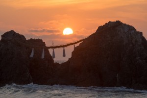 二見ヶ浦の夕陽